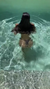 Stephanie Siepe Swims With Her Breasts Out
