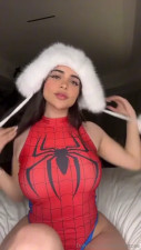 Alinaxrose Shows Off Her Spidey Suit On Cam