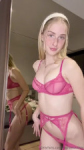 Sophi South Masturbates In Sexy Pink Lingerie