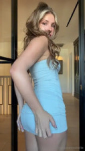 Piper Rockelle Shows Off Her See Through Blue Suit