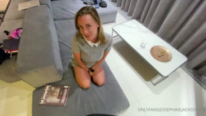 Josephine Jackson Makes A Cock Cum On Her Tits