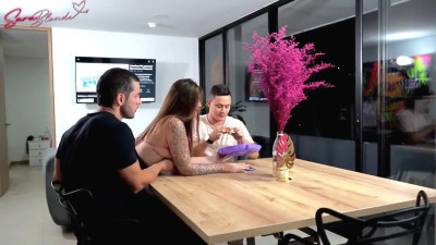 Sara Blonde Fucks Another Man Behind Her Husband