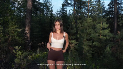 MurkaMeow Masturbates Her Pussy Inside A Tent