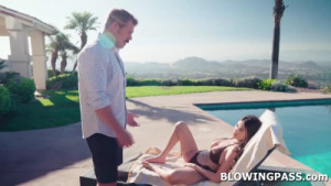 Reyna Belle Lets Her Stepdad Eat Her Hairy Pussy