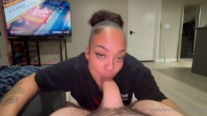 SarahThePlug Gives A Sloppy Blowjob To A BWC