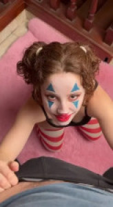 Clown Brujita Roja Receives A Facial After BJ