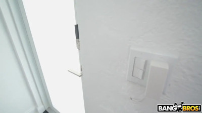 Gabbie Carter Rides Her Man On The Floor