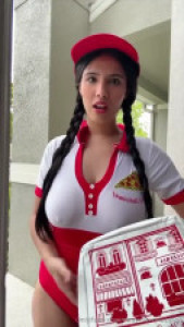 Pizza Delivery Girl JOI With Strawberrytabby
