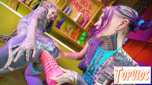 Filmz Originals - Anuskatzz & Serpienta - Inked Lesbians Toy Play & Penetration