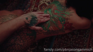 Oiled Ravyn Alexa Gets Fingered On The Floor