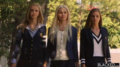 SydneyColeXXX And Friends Suck BBCs For A Sorrority Initiation