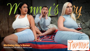 Elana Bunnz & Nia Bleu - Birthday Boy's Boner
