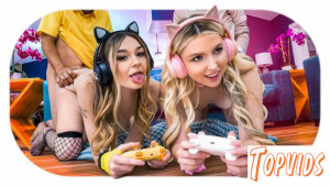 Della Cate & Britt Blair - No More Gaming: Bff’s Share Some Daddy Dick