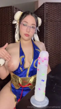 Bunnynathscos Blows Her Dildo As Chun Li