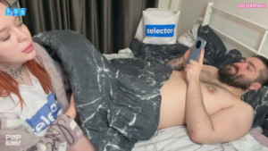 My Stepmother Sneaks Under The Blanket And Blows My Cock