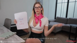 Anastangel Gets Drilled In A Miniskirt