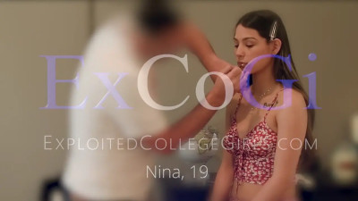 Nina Nieves Showers After Taking A Facial