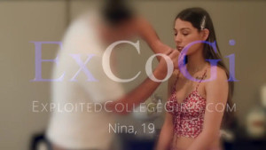 Nina Nieves Showers After Taking A Facial