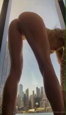 Cara_Caru Squirts Near The Glass Window