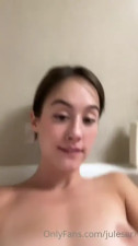 Jules Ari Pleasures Herself In The Bathtub
