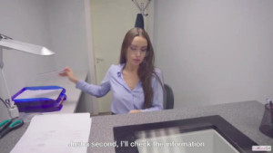 Cashier Luxurygirl_Xxx Gets Fucked By Her Customer At The Bank