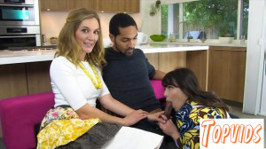 Mona Wales & Juliette March - Pancakes and a Threesome