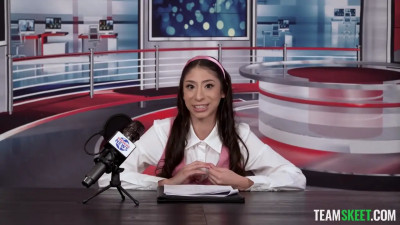 Reporter Henta1honey Gets Screwed On The News Channel